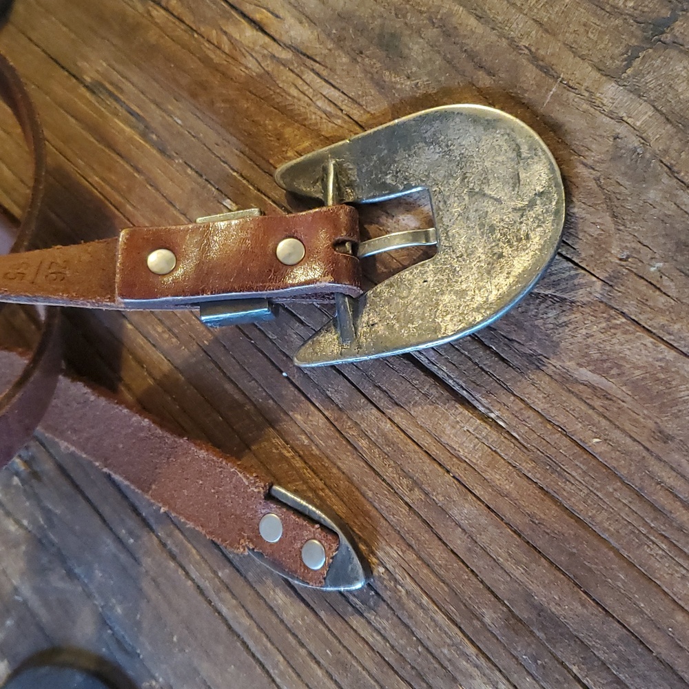 Banana Republic Safari &Travel Clothing Brown Leather Western Belt - Picture 3 of 8
